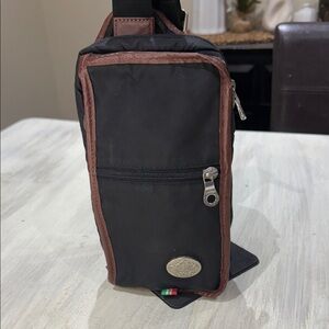 Orobianco Black and Brown Belt Bag